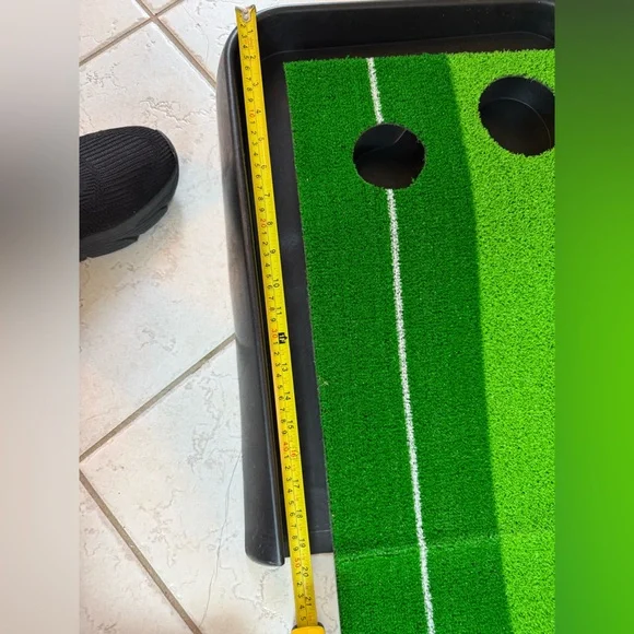 8’ Golf Putting Mat Green with Black Tray - Picture 6 of 7